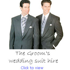 Wedding suit hire - coming soon!